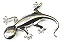 Gecko Aluminium Audi - Item Decorativo - Imagem 1