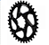 COROA THICK AND THIN 34T DIRECT MOUNT GXP - V2 - PRETO - Imagem 1