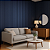 Painel Ripado - Arquitech - Crosswall  Legacy - Azul Profundo - 12mm - 2,80x11,3 cm - Imagem 3