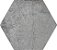 Piso Porcelanato - Incepa - Coleção Seattle - Acetinado - Gris - Hexagonal - 8,50 mm - 215 x 215mm - 0,93 m2 - Imagem 1