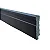 Rodapé Poliestireno - Arquitech - Preto Vulcano - Frisado - 7 cm - 2,4m - Imagem 1