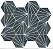 Porcelanato Decorado - Gabriella - Hexagonal Grafite Listras Mate - 17x19,5cm - 1 m2 - Imagem 1
