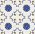 Porcelanato Decorado  - Gabriella -  Portugues 425 Azul/Ocre  - 15,2 X 15,2 - 0,35 m2 - Imagem 1