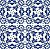 Porcelanato Decorado  - Gabriella -  Portugues 421 Azul  - 15,2 X 15,2 - 0,35 m2 - Imagem 1