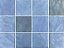 Porcelanato - Gabriella -  Relevo Giz Azul Mate - 15,2 X 15,2 - 1,02 m2 - Imagem 1