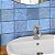 Porcelanato - Gabriella -  Relevo Giz Azul Mate - 15,2 X 15,2 - 1,02 m2 - Imagem 3