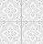 Porcelanato Decorado - Gabriella - Viena of White Granilhado - 20,2 X 20,2 - 1,47 m2 - Imagem 1