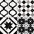 Porcelanato Decorado - Gabriella -  Hidráulico BW Mate - 20,2 X 20,2 - 1,47 m2 - Imagem 1