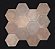 Porcelanato - Sense Decor - Hexa Terra Cotta - 17x19,6 - 1,00 m2 - Imagem 1