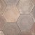 Porcelanato - Sense Decor - Hexa Terra Cotta - 17x19,6 - 1,00 m2 - Imagem 2
