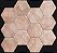 Porcelanato - Sense Decor - Hexa Nuvola Mate Pink - 17x19,5 - 0,90 m2 - Imagem 1