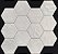 Porcelanato - Sense Decor - Hexa Nuvola Mate White - 17x19,5 - 0,90 m2 - Imagem 1