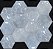 Porcelanato - Sense Decor - Hexa Nuvola Lux Blu - 17x19,5 - 0,90 m2 - Imagem 1