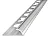 Guardacanto - Atrim - Arco - Cromo Brilhante - Alumínio - 7 x 7 mm - 2,5m linear - Imagem 1