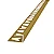Perfil de Acabamento em L - Atrim - Vara em L - Ouro Fosco - Alumínio - 2,5 x 10 mm - 2,5m linear - Imagem 1