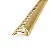Guardacanto - Atrim - Arco - Ouro Fosco - Alumínio - 6 x 10 mm - 2,5m linear - Imagem 1