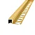 Guardacanto - Atrim - Quadra - Ouro Fosco - Alumínio - 10 x 10 mm - 2,5m linear - Imagem 1
