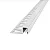 Guardacanto - Atrim - Quadra - Cromo Brilhante - Alumínio - 10 x 10 mm - 2,5m linear - Imagem 1