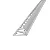 Guardacanto - Atrim - Arco - Cromo Fosco - Alumínio - 6 x 10 mm - 2,5m linear - Imagem 1