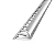 Guardacanto - Atrim - Arco - Cromo Brilhante - Alumínio - 6 x 10 mm - 2,5m linear - Imagem 1