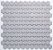 Pastilha de Porcelana - Atlas - Drop System - Inox - Hexagonal 2,65 cm - 1,43 m2 - Imagem 1