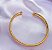 Bracelete Liso Folheado a Ouro 18k - Imagem 2