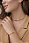 Conjunto Choker e Bracelete Redondo Liso folheado em ouro 18k - Imagem 1