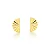 Brinco Janice - Leque geometrico Folheado a Ouro 18K - Imagem 2