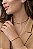 Conjunto Choker e Bracelete Torcido folheado em ouro 18k - Imagem 1