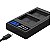 Carregador Duplo Mamen Para Bateria Sony NP-FW50 ZV-E10 - Imagem 2