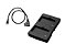 Adaptador de bateria NP-F F980 F970 com Cabo para COLBOR CL - Imagem 1