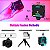 Iluminador LED RGB Bicolor W64 6W 2500K-9000K Para Câmera - Imagem 2
