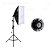 Kit Softbox 50x70cm Soquete para lampada + Tripé 2m Estúdio - Imagem 1