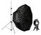 Octabox Godox Grid 120cm Bowen + Adaptador V1 Flash + Tripé - Imagem 1