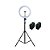 Iluminador Ring Light Greika CL18 Com 2x Baterias NP-F980 - Imagem 1