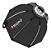 Softbox Octabox Bowen 90cm + Adaptador Para Flash V1  Descrição: O Softbox Octabox Triopo Bowen 90cm é um acessório indispensável para quem busca iluminação suave e uniforme em estúdios ou produções externas. Seu formato octagonal garante uma difusão de l - Imagem 3