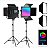 Kit 2 Iluminação Led RGB L5500 RP Greika + Tripé Softbox - Imagem 1