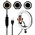 Ring Light Greika Cl-12 Com 1 Suportes Para Celular - Imagem 5