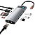 Hub USB-C Baseus 8 Em 1 Dockstation HDMI 4K USB 3.0 SD 100w - Imagem 1