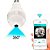 Lampada Câmera Espia Ip Wifi 360 Microfone Led Hd Panoramica - Imagem 2