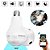 Lampada Câmera Espia Ip Wifi 360 Microfone Led Hd Panoramica - Imagem 3