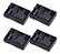 Kit 4 Bat En-el14 Câmeras Nikon D5200 D5100 D5500 D3400 - Imagem 1