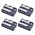 Kit 4 Bat Bp-511 P/ Canon 5d 40d 50d 30d 20d G1 G2 G6 - Imagem 1
