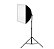 Kit Softbox 40x40cm Com Bocal Para 1 Lâmpada + Tripé 2m - Imagem 1