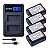 Kit 20 Bateria Np-fw50 + 4 Carregadores Duplo A6500 A6000 - Imagem 1