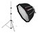 Softbox Octabox Triopo Flash Speedlite 65cm + Grid + Tripé 1,90m - Imagem 1