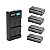 Kit 4 Bateria Np-f550 F570 2400mah + Carregador - Imagem 1