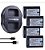 Kit 4 Baterias Np-fh50 + 1 Carregador  Para Sony - Imagem 1