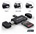 Leitor De Cartão De Memória Sd | 3 Em 1 | Usb 2.0 Tipo C E B - Imagem 1