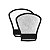 Difusor Rebatedor Universal Para Flash Branco E Prata - Imagem 5